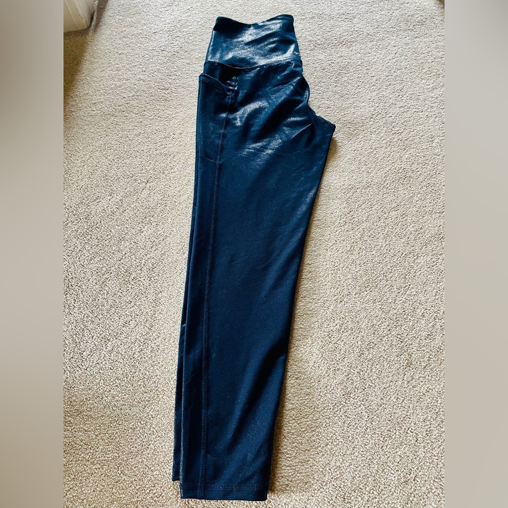 DSG- Athletic Leggings - Metallic Blue